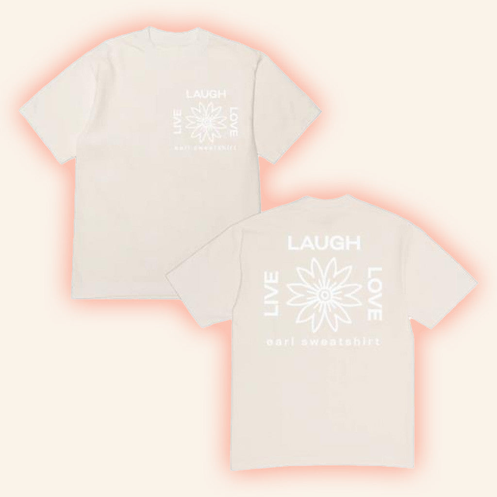 Earl Sweatshirt Merch Lll Flower Logo Cream T-Shirt Best Gifts For Son