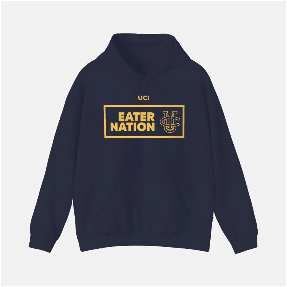 Eater Nation Hoodie UC Irvine Eater Nation Navy Hoodie Gifts For Fans Birthday Gifts For Sister