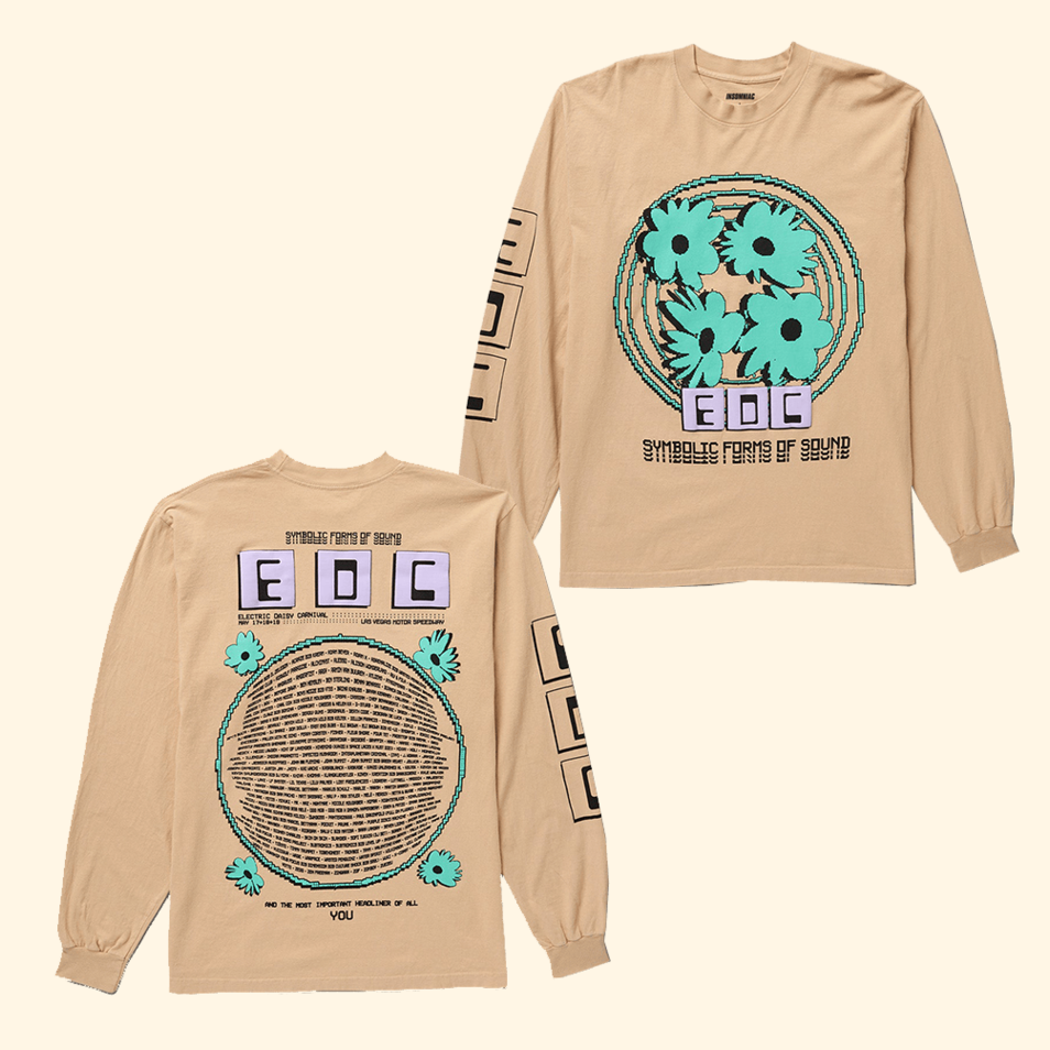 EDC Forms Of Sound Long Sleeve T-Shirt EDC Merch Gifts For Fans Birthday Gifts For Him