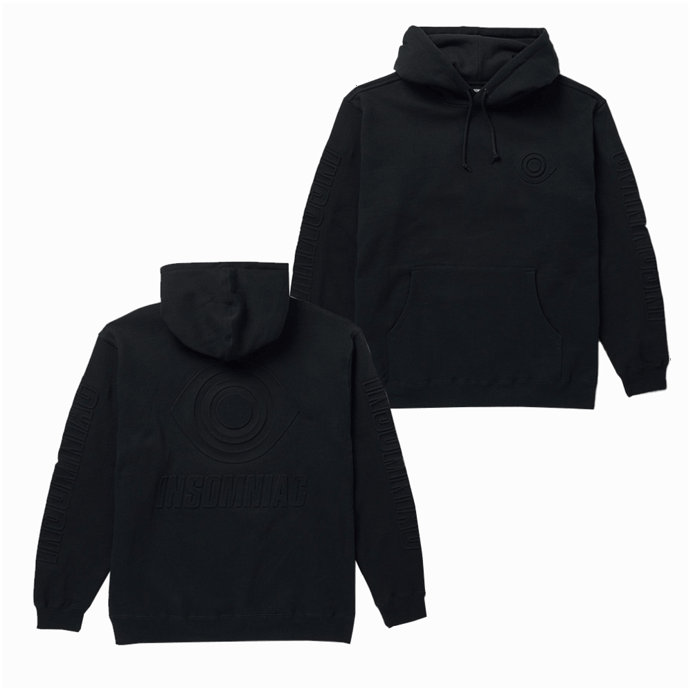 EDC Merchandise Insomniac Emboss Eye Hoodie Gifts For Music Fans Gift Idea for Boyfriend
