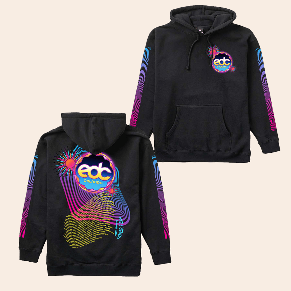 EDC Orlando 2024 Hoodie EDC Merch Birthday Gifts For Music Fans Christmas Gifts For Him