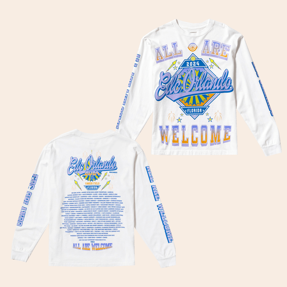 EDC Orlando Fireworks Lineup Long Sleeve T-Shirt EDC Merch Music Birthday Gifts For Fans