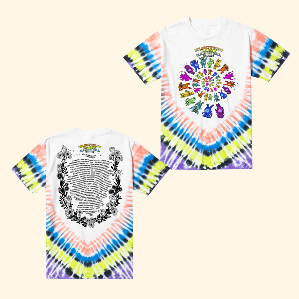 EDC Orlando Rainbow Rascals Tie Dye T-Shirt EDC Merch Music Gifts For Fans Retro Gifts For Him