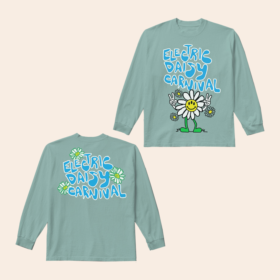 EDC Peace Carnival Long Sleeve T-Shirt EDC Merch Gifts For Music Fans Christmas Gifts For Him