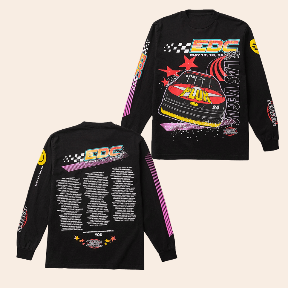 EDC Plur Race Long Sleeve T-Shirt EDC Merch Birthday Gifts For Fans Christmas Gifts For Him
