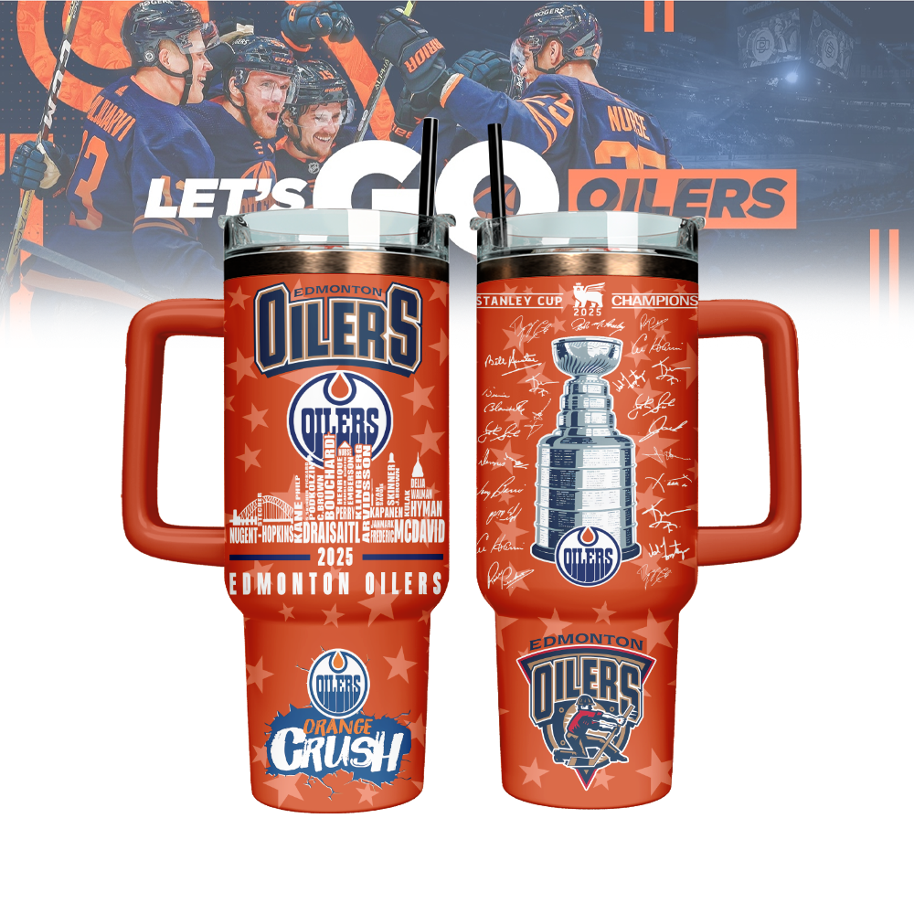 Edmonton Oilers Stanley Quencher Stainless Steel Tumbler Gift Ideas For Hockey Fans
