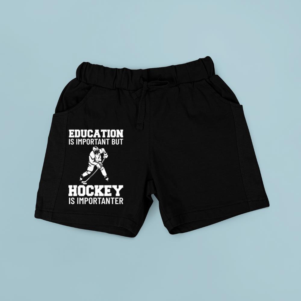 Education Is Important But Hockey Is Importanter Ice Hockey Short