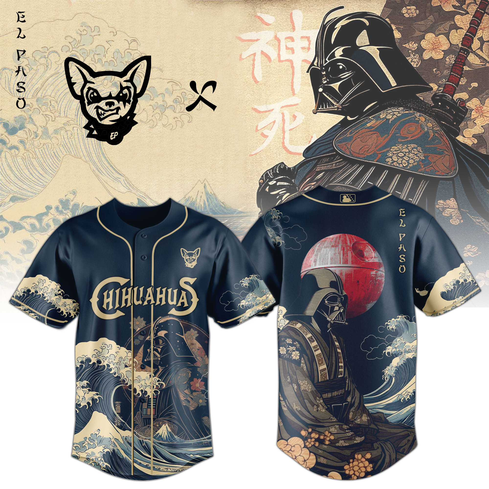 El Paso Chihuahuas Milb X Lord Vader Night Baseball Jersey For Fans