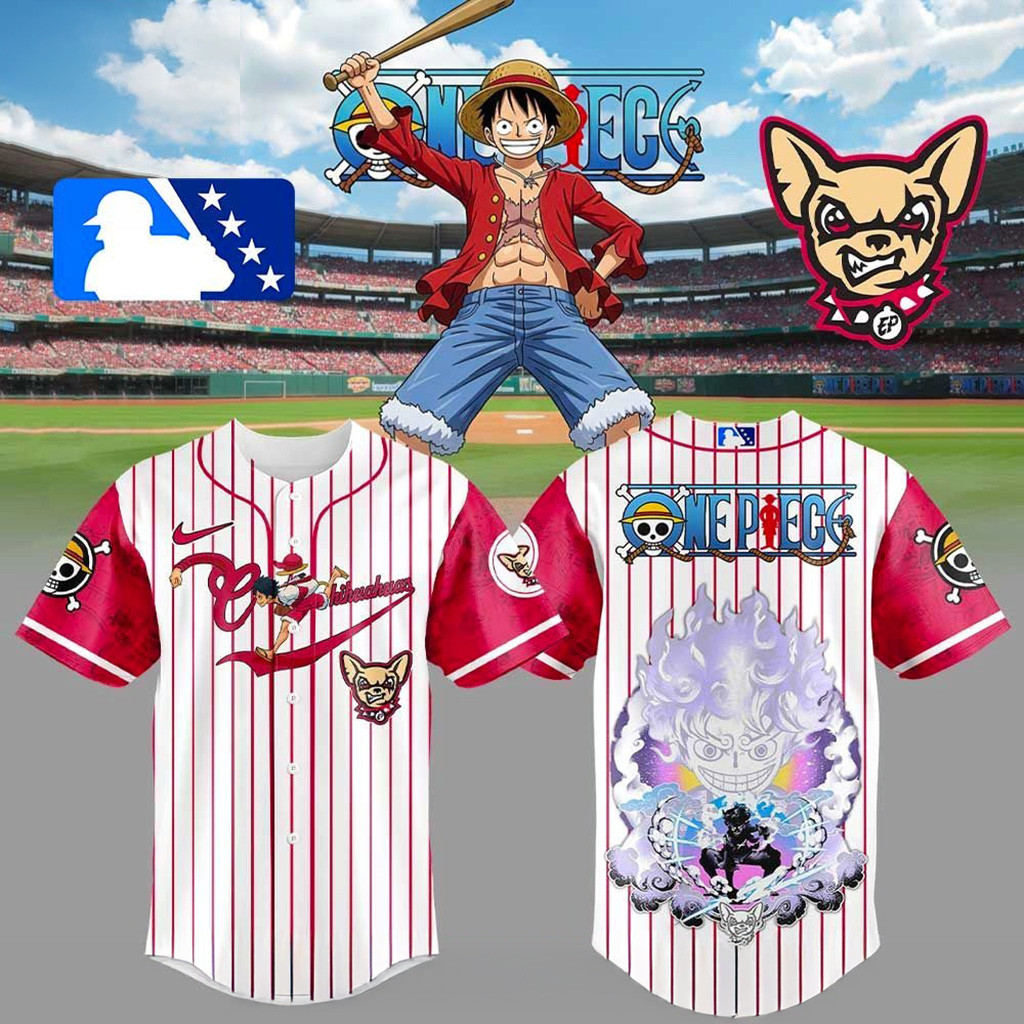 El Paso Chihuahuas x Straw Hat Luffy Gear 5 Jersey Chihuahuas Merch Gifts For Son