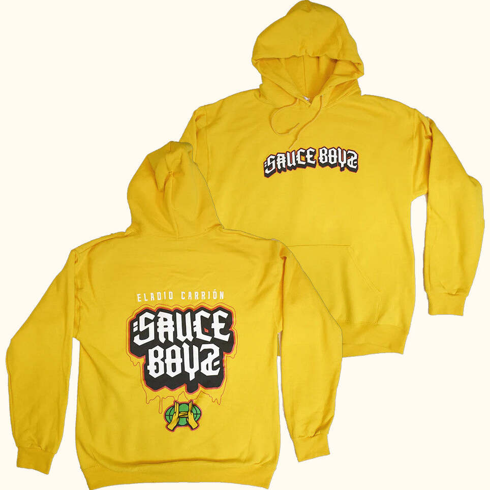 Eladio Carrion Merch Globe Hands Hoodie Gifts For Husband Birthday Gifts For Friends