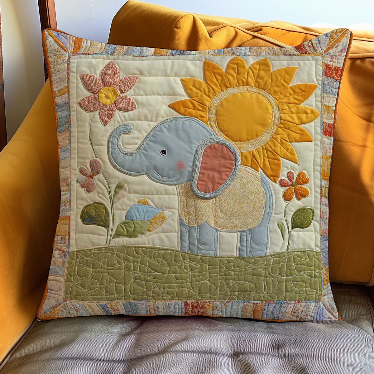 Elephant Baby Quilt Pillow Case Cute Gift Ideas For Elephant Lovers For Her