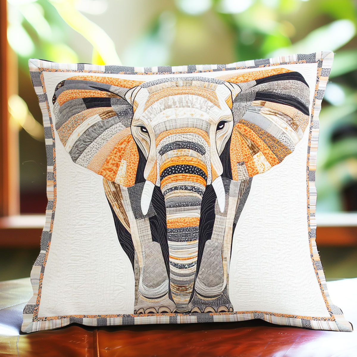 Elephant Vintage Quilt Pillow Case Best Items Theme Elephant Lovers Gift For Him Her