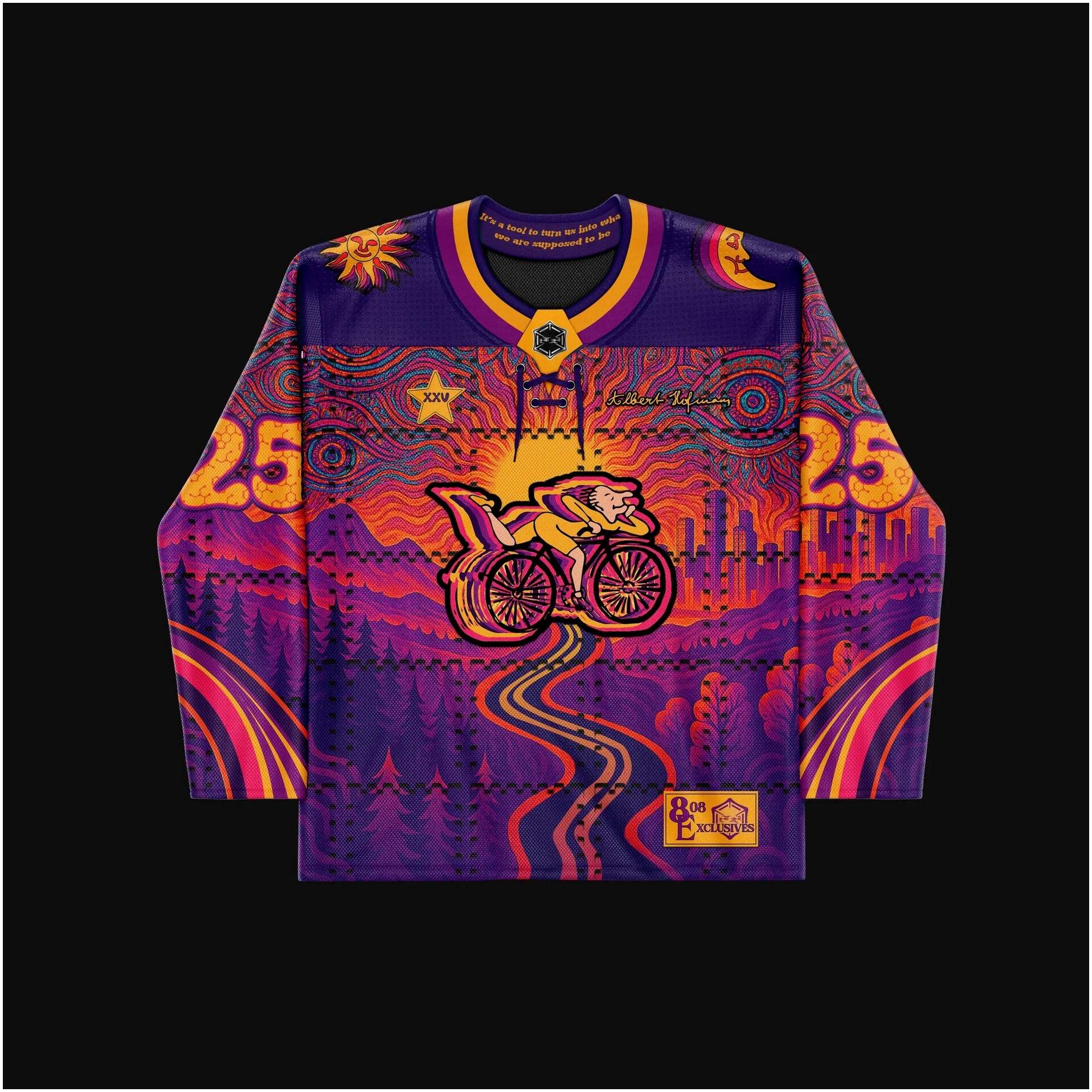 Ellis Dee 25 Rainbow Road Hockey Jersey Trippy Jersey Gifts For Husband Gifts For Besties