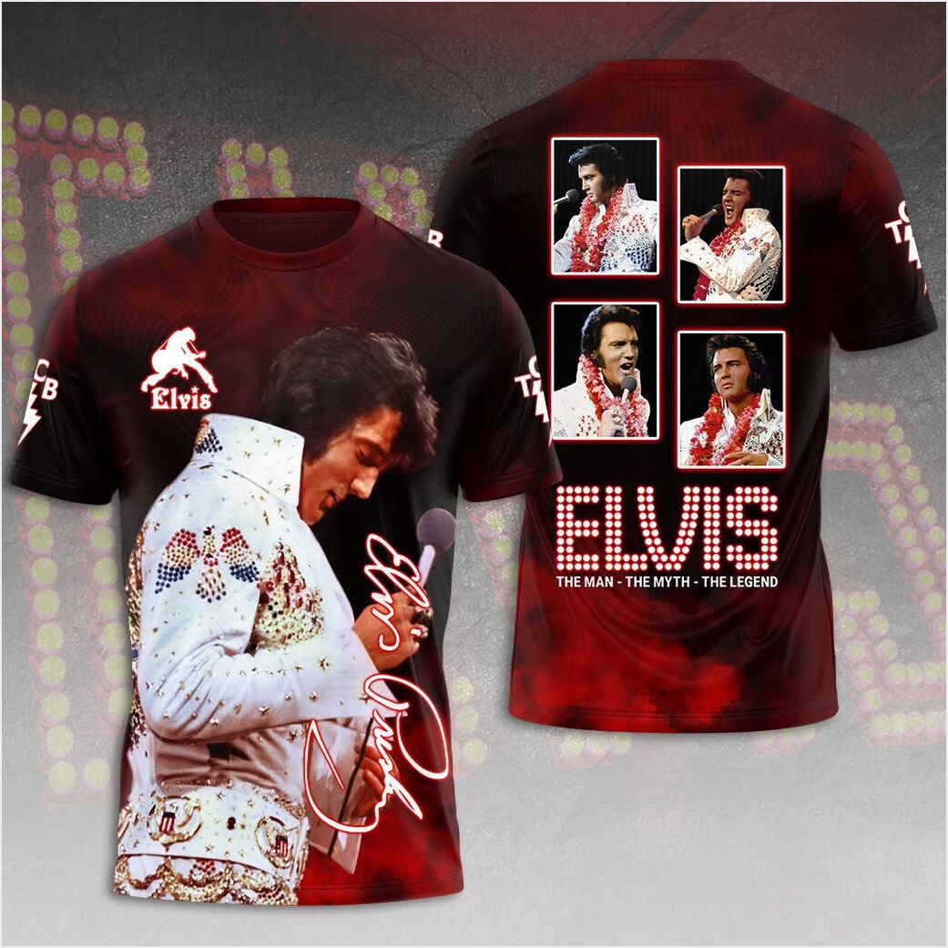 Elvis The Man The Myth The Legend T-Shirt Elvis Presley Merch Birthday Gifts For Fans