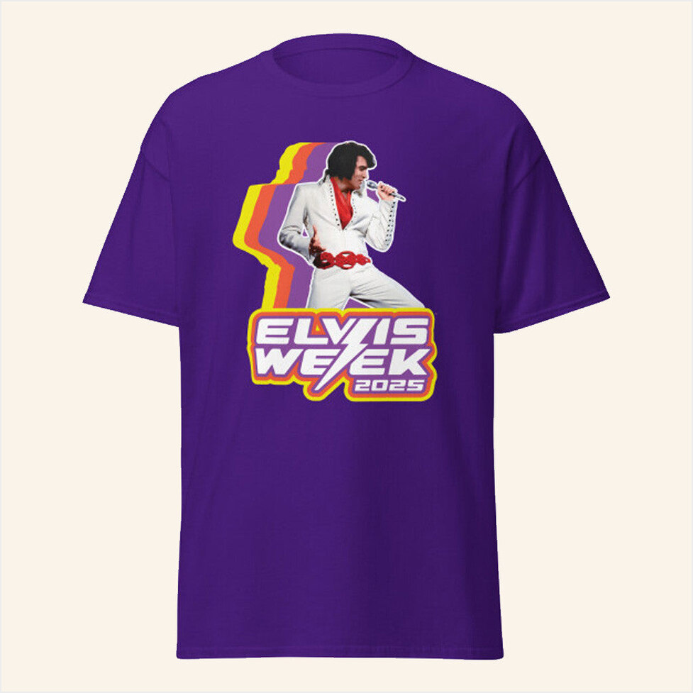 Elvis Week 2025 T-Shirt Elvis Merch Gifts For Fans Birthday Gift Ideas Christmas Presents