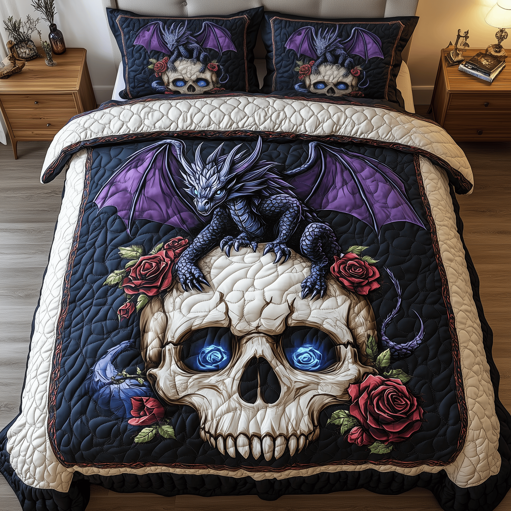 Emberclaw Legacy Quilted Bedding Set Best Duvet Cover Bedspread Set Father Daughter Presents