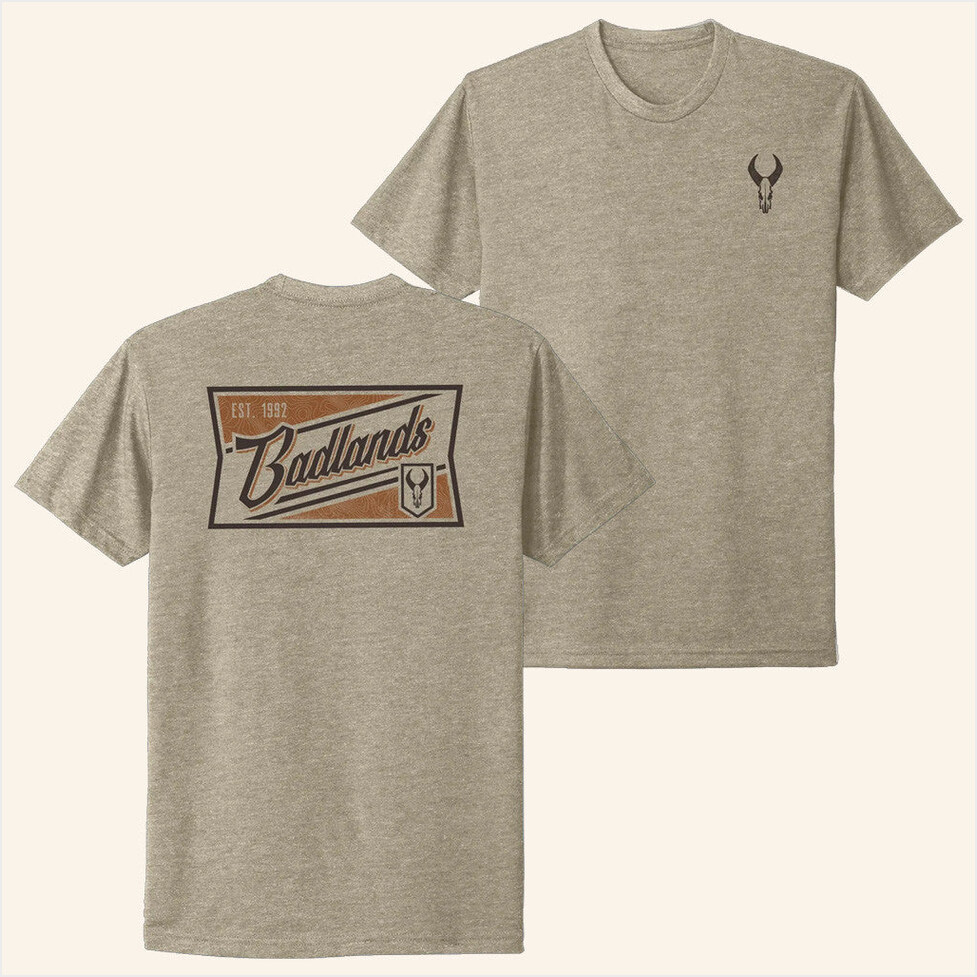Emblem T-Shirt Badlands Gear Merch Best Birthday Gifts For Dad Gifts For Besties