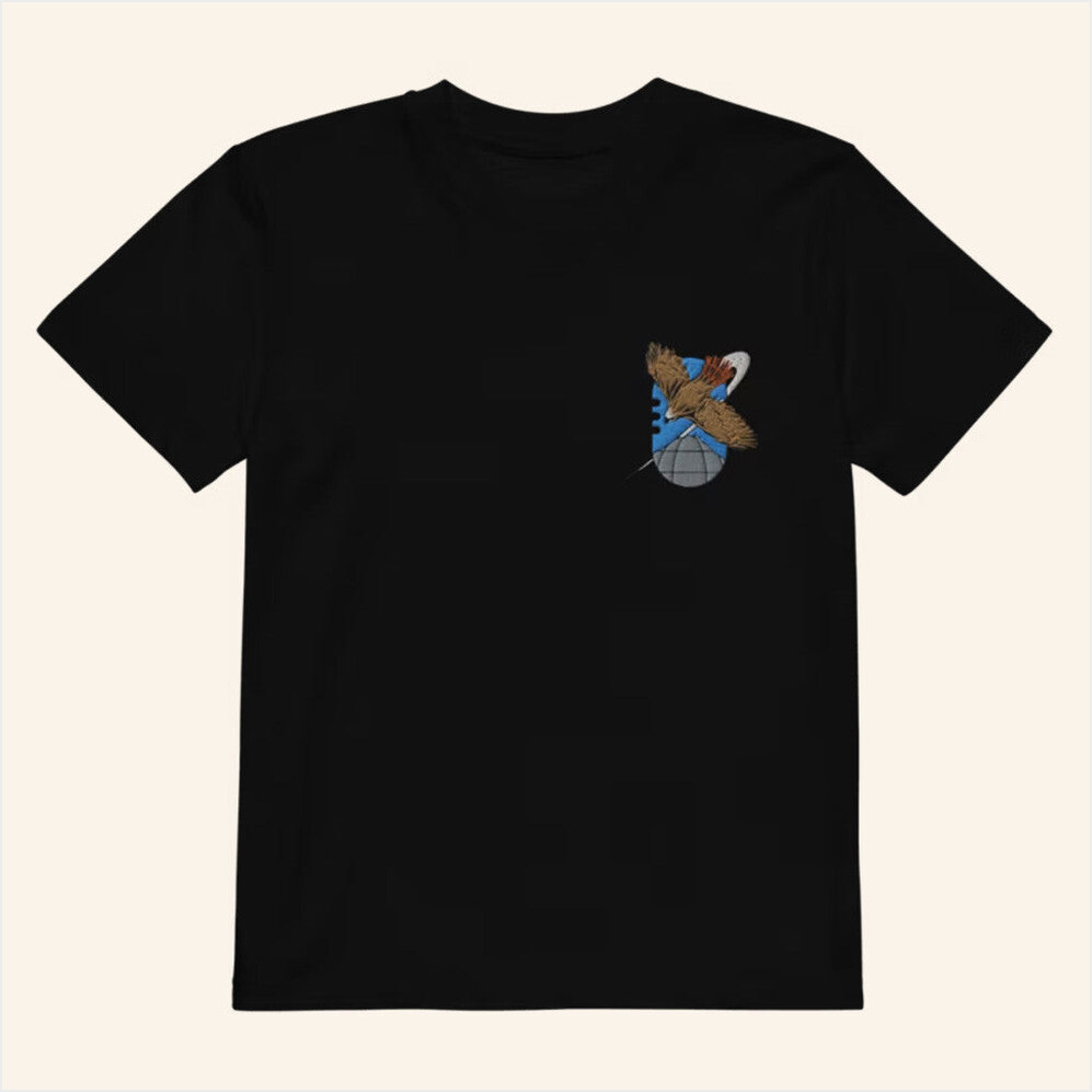 Embroidered Alveus Black T-Shirt Alveus Sanctuary Merch BFF Birthday Gifts Christmas Presents