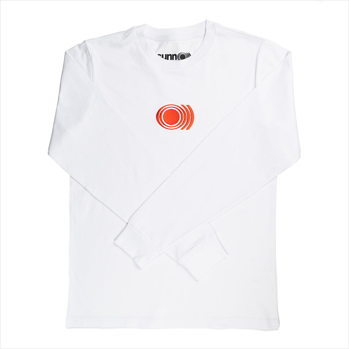 Embroidered Logo Red On White Long Sleeve Shirt Sunn Merch Sunn O))) Shirt Dad Gifts For Father's Day 2024