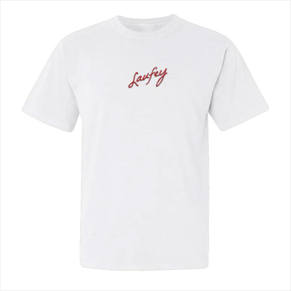 Embroidered Signature T-Shirt Laufey Merch Gift Ideas For Besties Birthday Gift Ideas