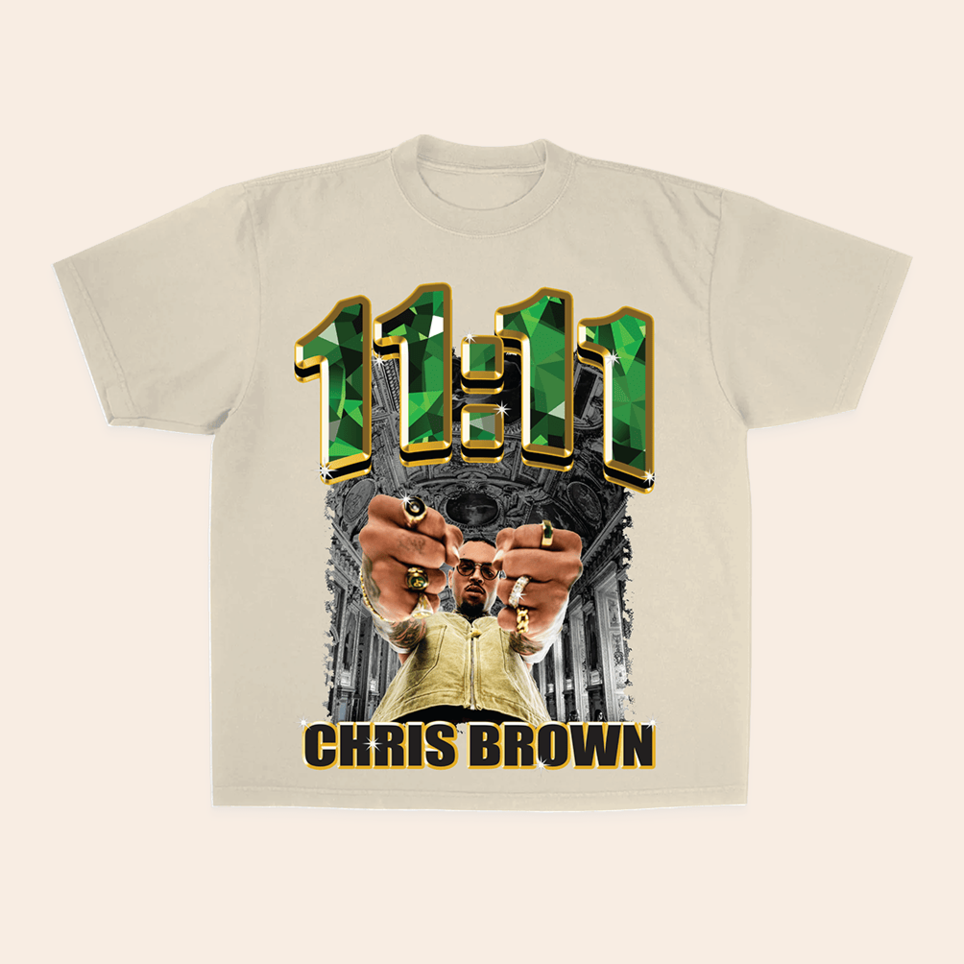 Emeralds And Gold S'S Shirt Chris Brown Merch Chris Brown T-Shirt Music Fans Birthday Gifts