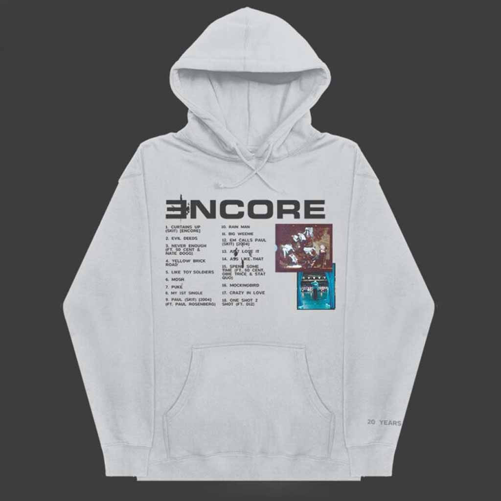 Eminem Encore 20th Anniversary Hoodie Eminem Merch Unique Gifts For Music Lovers