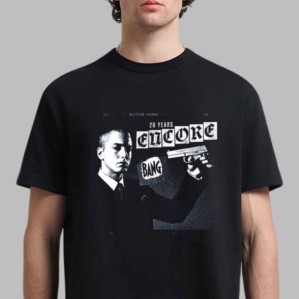 Eminem Encore 20th Clippings T-Shirt Eminem Merch Best Gifts For Music Lovers
