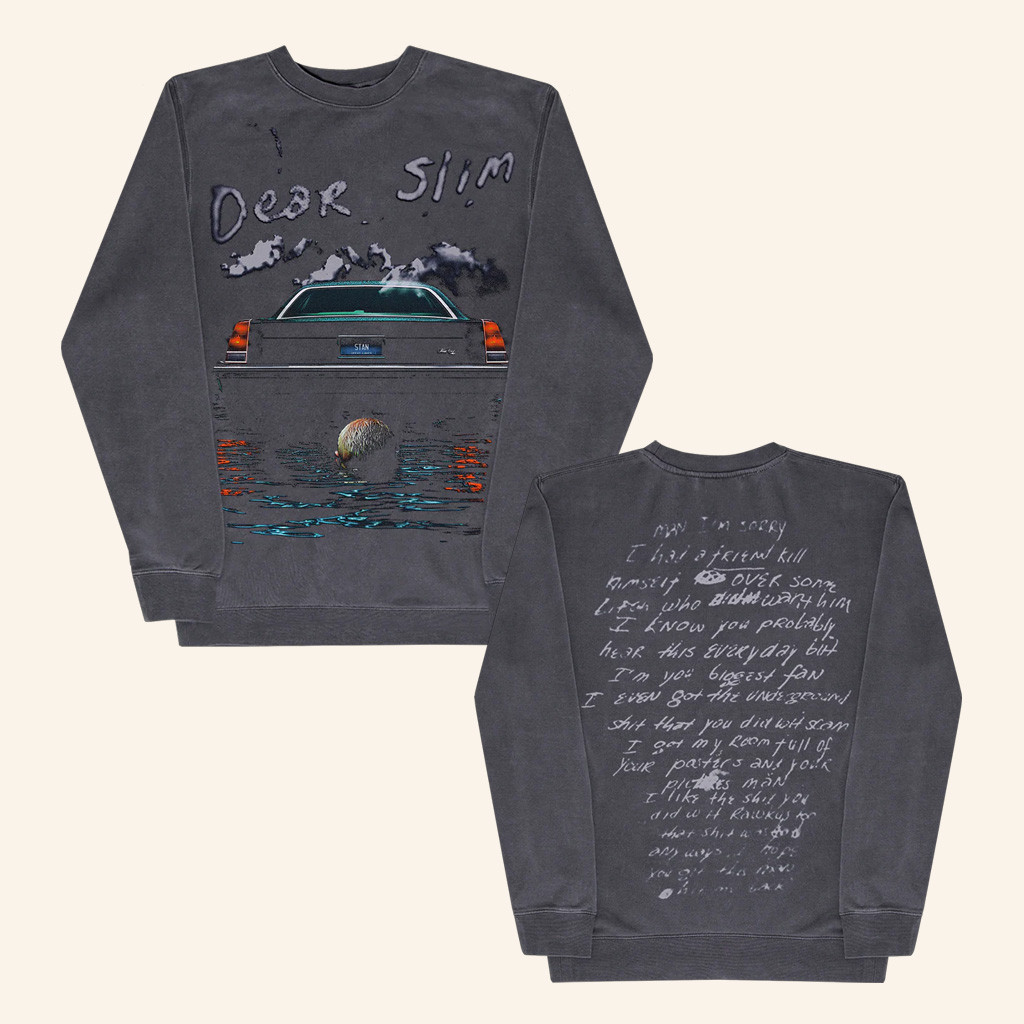 Eminem Merch Dear Slim Sweatshirt Music Related Gifts For Guys