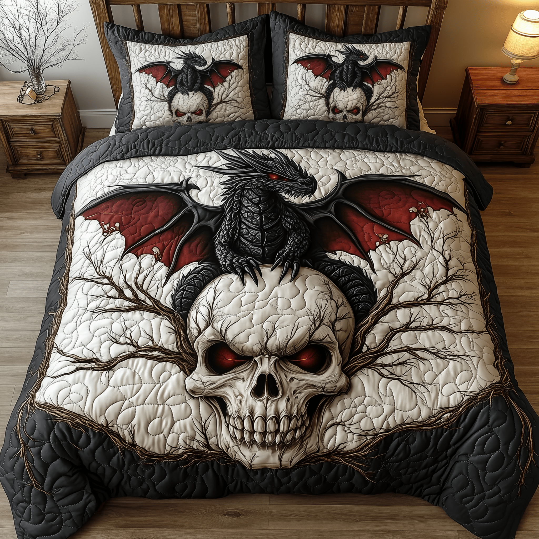 Emissary of Chaos Quilted Bedding Set Best Duvet Cover Bedspread Set Mother Daughter Presents