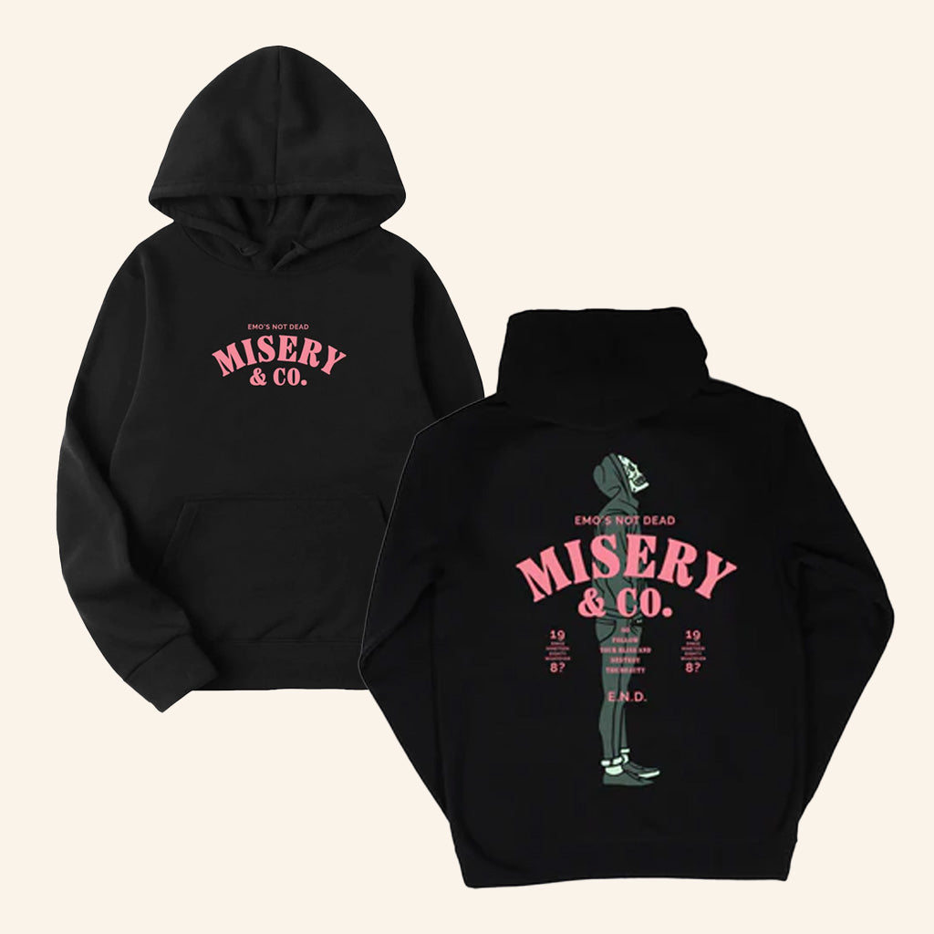 Emoï¿½s Not Dead Merch Misery And Co Hoodie Gifts For Father