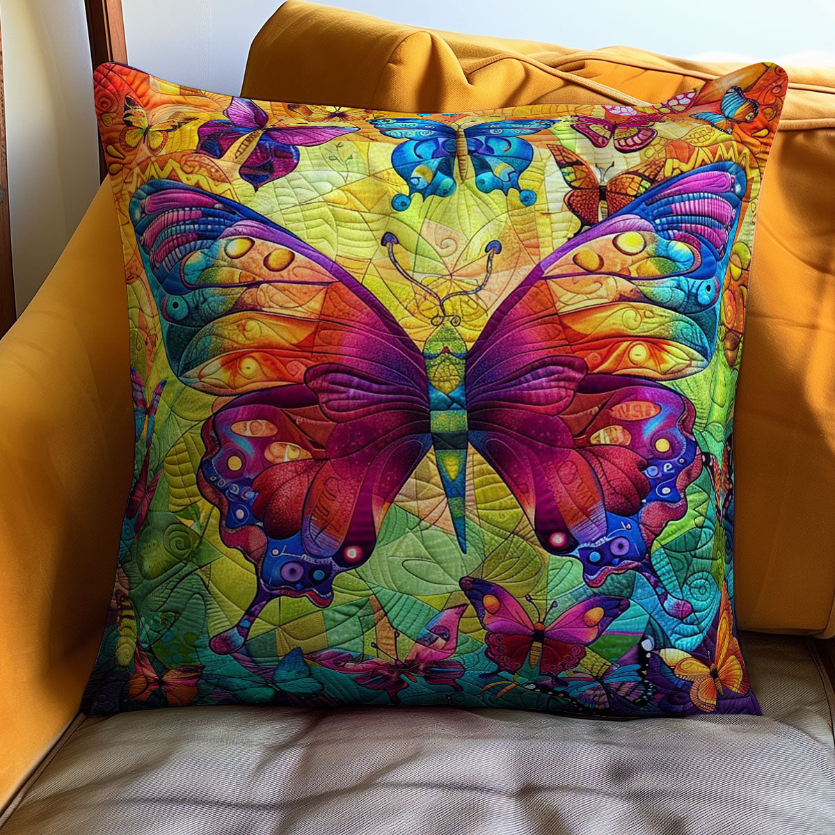 Enchanted Butterfly Quilt Pillow Case Throw Pillow Covers Best Butterfly Gifts