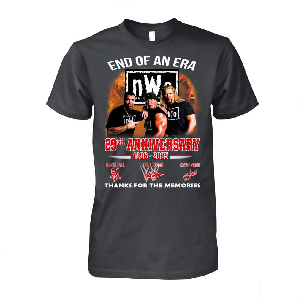 End Of An Era Nwo 29th Anniversary Shirt Thank You For Memories T-Shirt Fan Merch