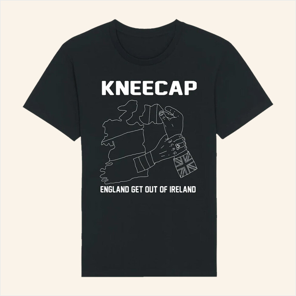 England Get Out Of Ireland T-Shirt Kneecap Merch Black Gifts For Husband Birthday Gift Ideas