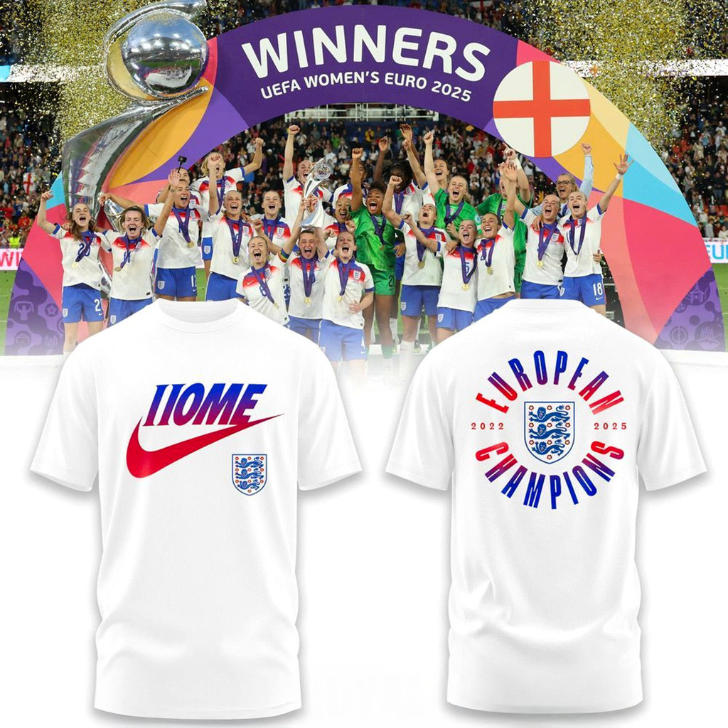 England Lionesses European Champions 2025 T-Shirt Fan Merch Gifts For Him Her