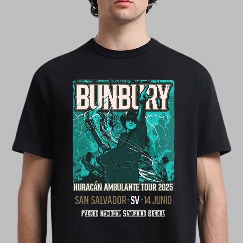 Enrique Bunbury Merch Huracan Ambulante Tour 2025 T-Shirt Best Gift For Fans