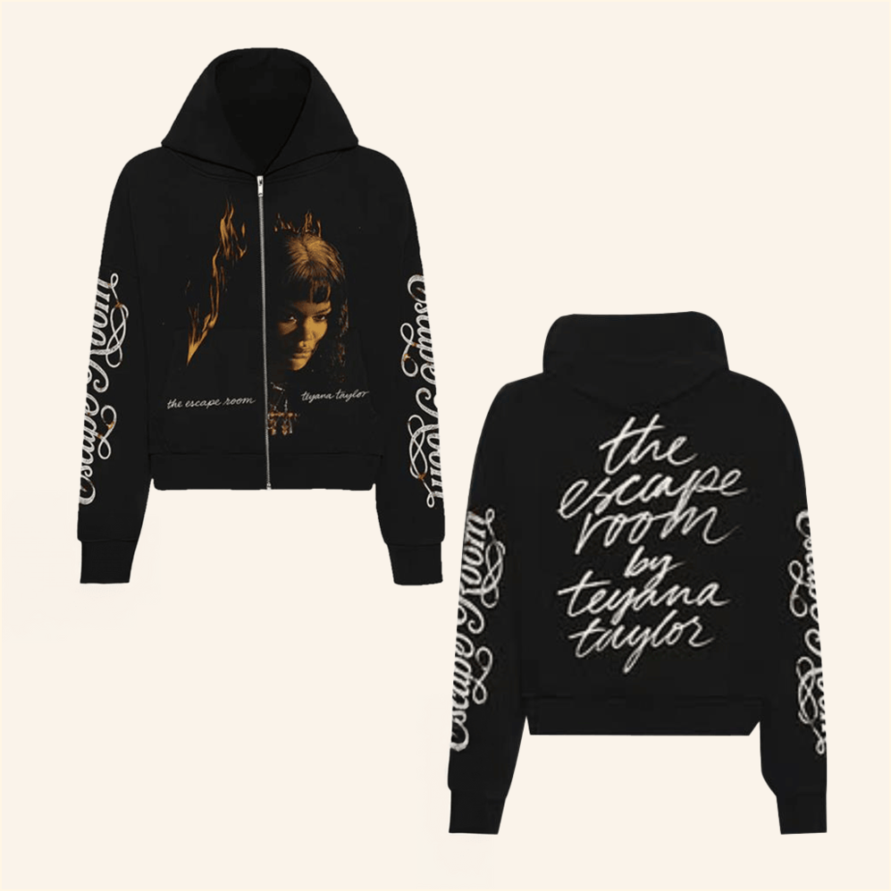 Escape Room Zip Hoodie Teyana Taylor Merch Gifts For Swifties Birthday Gift Ideas