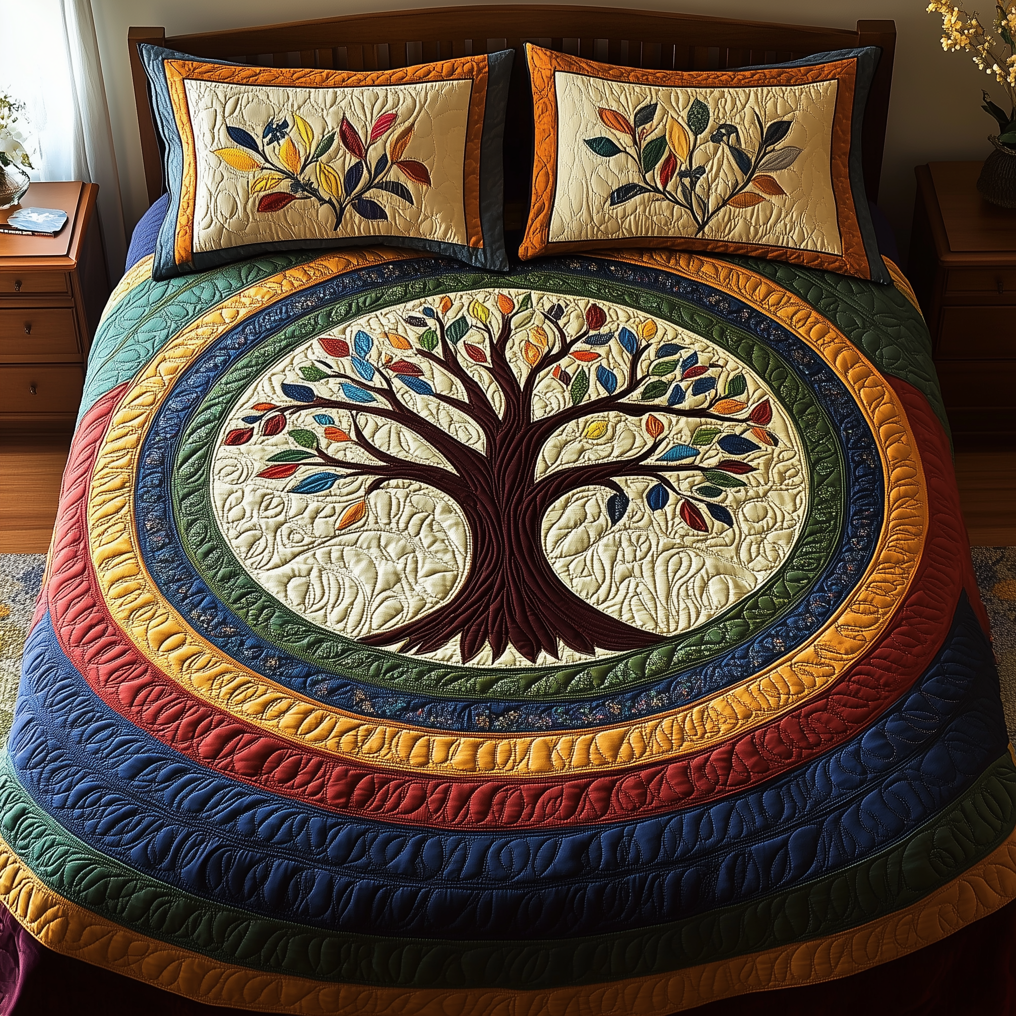 Eternal Radiance Quilted Bedding Set Duvet Cover Bedspread Set Item Gifts For New Dads