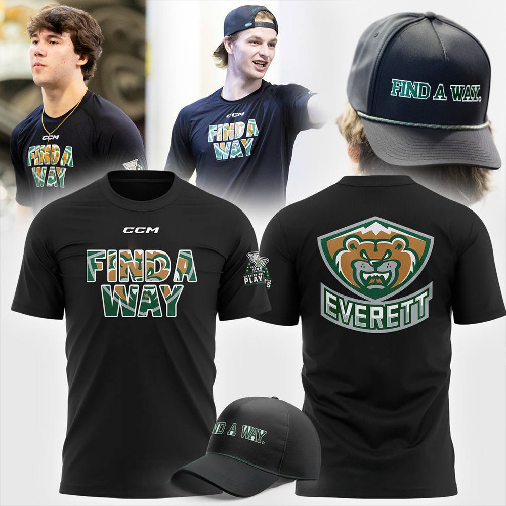 Everett Silvertips Find A Way T-Shirt Fan Merch Presents For Boyfriend