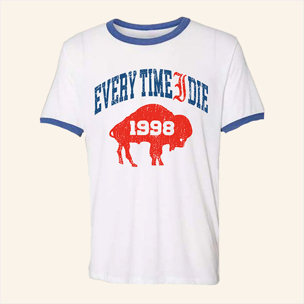 Every Time I Die 1998 Ringer Shirt Etid Merch BFF Birthday Gifts Christmas Presents