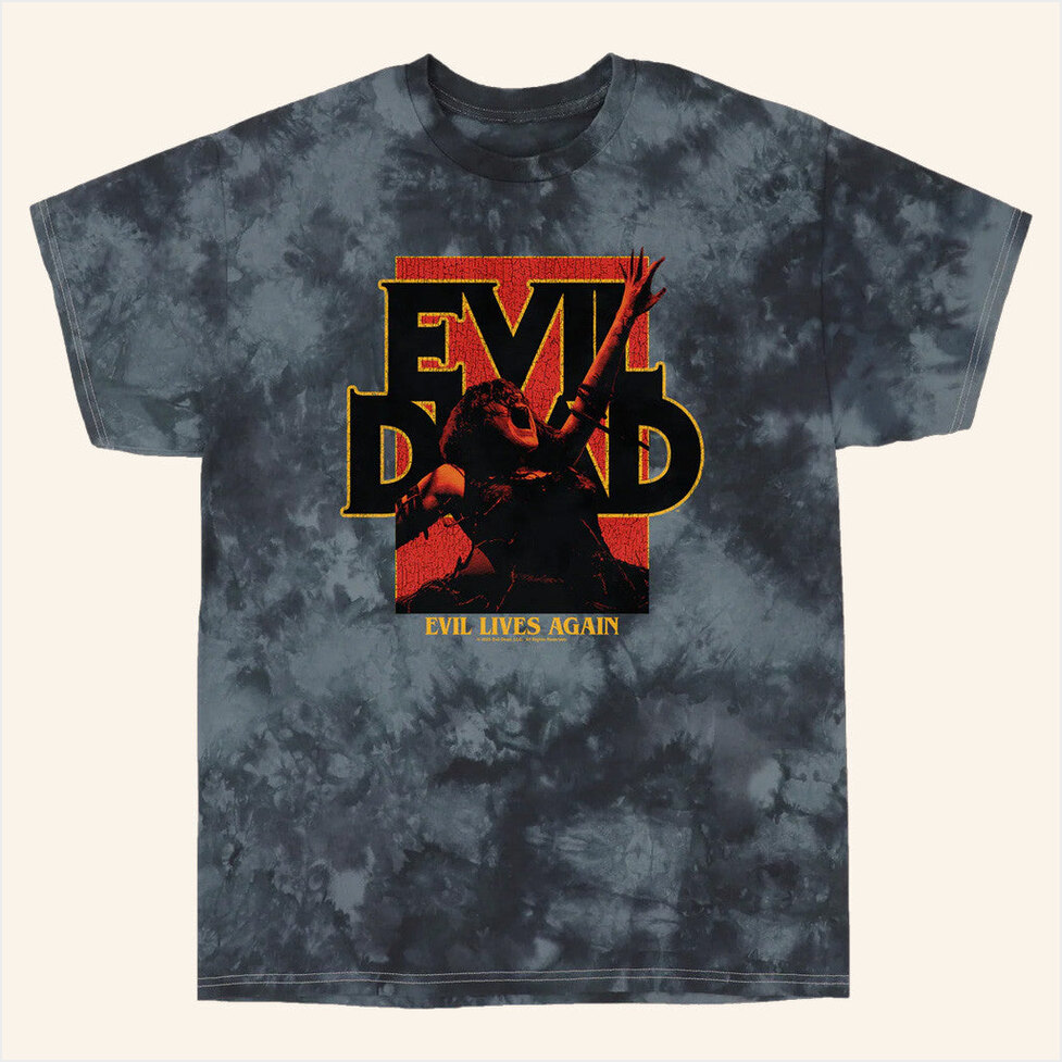 Evil Dead 2013 Poster Tie Dye T-Shirt Studiohouse Designs Merch Birthday Gift Ideas For Him