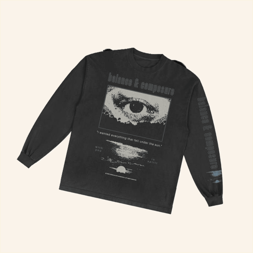 Eye Black Long Sleeve T-Shirt Balance And Comp Band Merch For Fans BFF Birthday Gifts Ideas