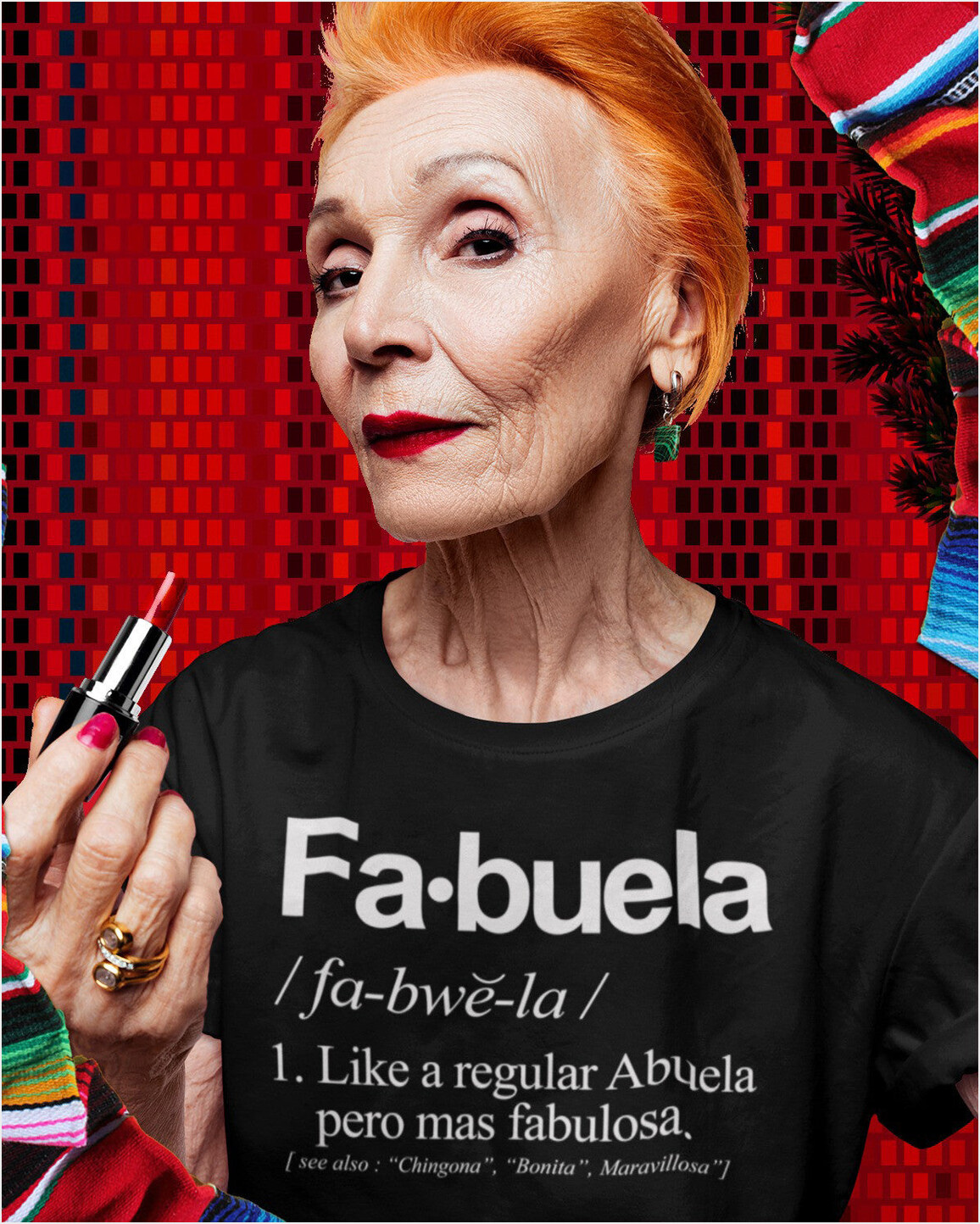Fabuela Shirt Fabulous Abuela Mexican Spanish Grandma T-Shirt Funny Gifts For Grandmother