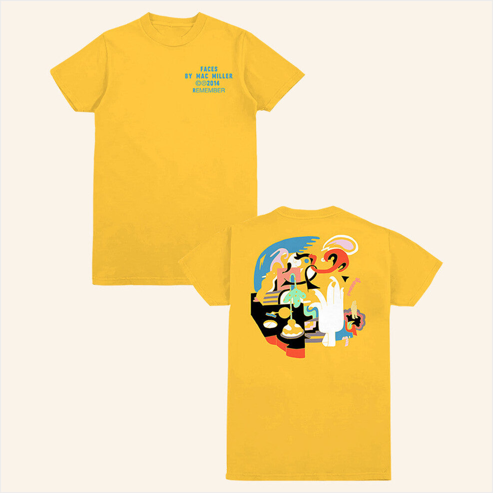 Faces T-Shirt Mac Miller Merch Present For Husband BFF Birthday Gifts Ideas Christmas Presents