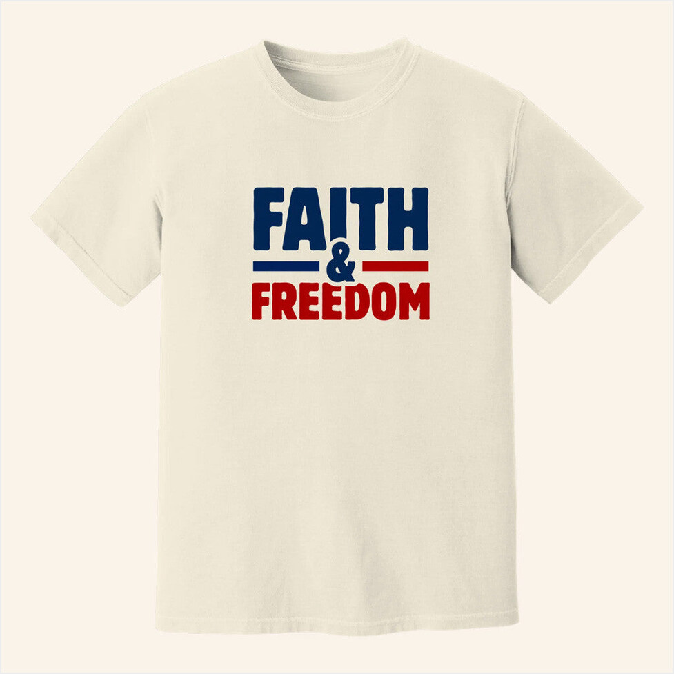 Faith And Freedom T-Shirt The Officer Tatum Merch Present For Husband Birthday Gift Ideas