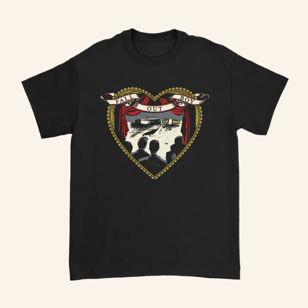 Fall Out Boy Merch Album Cover Heart T-Shirt Gifts For Besties