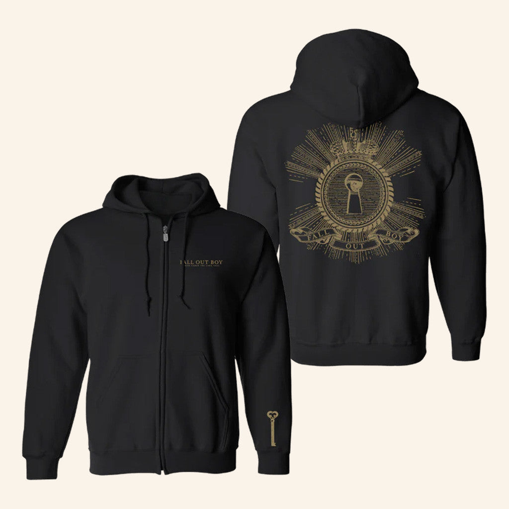 Fall Out Boy Merch Keyhole Zip Hoodie Birthday Ideas For Husband