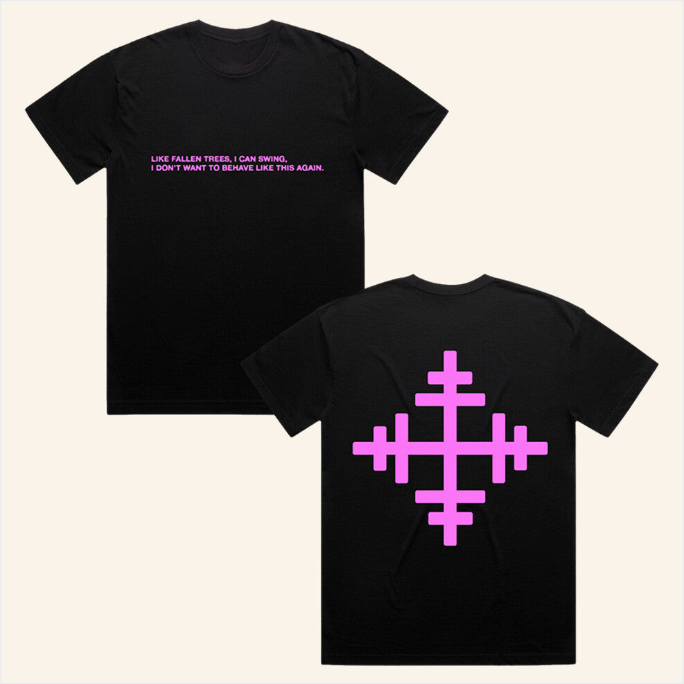 Fallen Trees Lyric Black T-Shirt Presidentband Merch Birthday Gifts For Best Friend