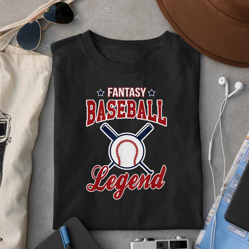 Fantasy Baseball Legend Funny Fantasy Baseball design T-Shirt