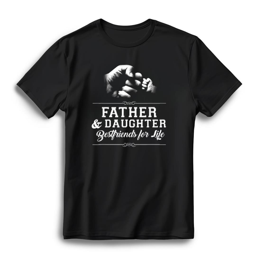 Father Daughter Friends Fist Bump TShirt Dad Father's Day T