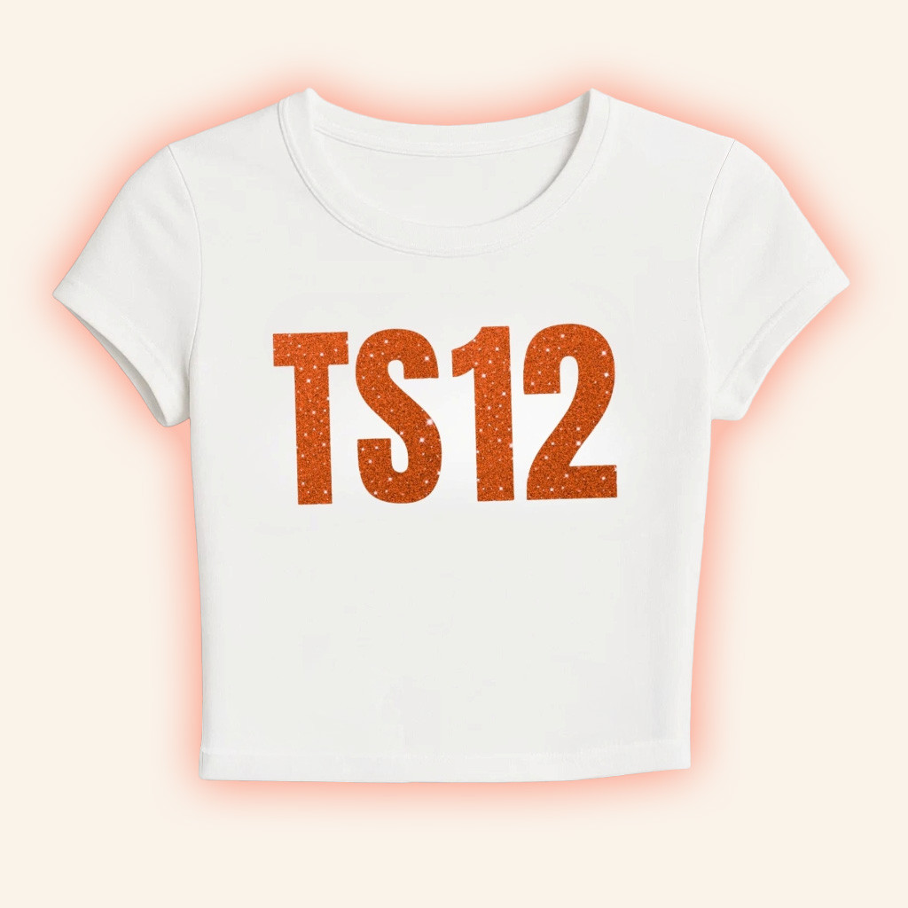 Faux Glitter Text Ts12 Showgirl Era Baby Tee Taylor Swift Merch Gifts For Swifties